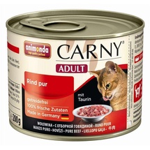 Animonda Carny Adult 200g Dose Katzennassfutter Sparpaket 12 x 200 Gramm Rind pur