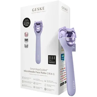 geske SmartAppGuidedTM MicroNeedle Face Roller | 9 in 1 Purple