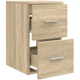 vidaXL Badezimmerschrank Inzwischen 30 x 44,5 x 50 cm Braun