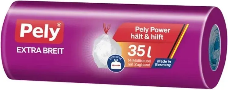 Pely ZB-Beutel Extra-breit 35l Anti-Geruch 14 St