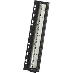 GENIE Taschenlocher PP4M, Vierfach Locher zum Abheften, schwarz