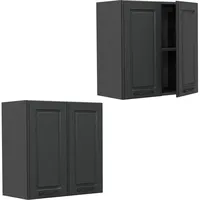 Vicco Hängeschrank R-Line, Anthrazit Landhaus, 60 cm