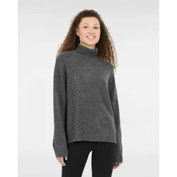 Athlecia Strickpullover Daviana Rollkragen Dark Grey Melange 40