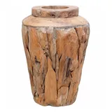 vidaXL Deko-Vase 40 x 60 cm Massivholz Teak