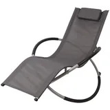 Hmbl-04-grey Graue Loungesessel, Gartenentspanner, Gartenstuhl, Schaukelstuhl, Wetterfest, Max 180kg - Bc-elec