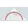 M+R Geodreieck 17 cm glasklar rot hinterlegt