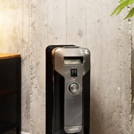 Cecotec ReadyWarm 5000 Space Black. 1000 W, 5 Module, Temperaturregler mit 3 Leistunfsstufe, AutoOff System, Überrollsystem, einfacher Transport, Betriebsanzeiger, 12 m2, Weiss