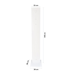 Euraneg Desinfektionsmittelspender Säule, Acryl SD100, Hochwertige Desinfektionssäule mit modernem Design, 1 Stück - Farbe: weiß