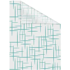 Lichtblick Fensterfolie Petrol weiß B/L: ca. 50x100 cm