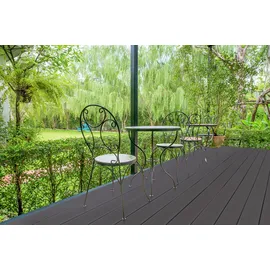 Elephant Gin Terrassenkomplettset WPC Hohlkammer 25 m2 grau