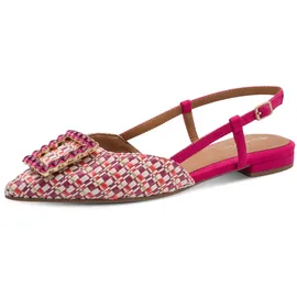 TAMARIS Damen Sling Pump mit Blockabsatz, rosa, 36 EU