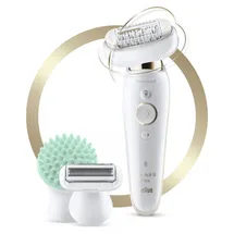 Braun Silk-épil 9 Flex 9020 weiß/gold