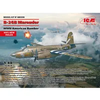 ICM B-26B Marauder, WWII American Bomber (100% new molds)