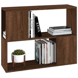 vidaXL Bücherregal 80 x 24 x 63 cm Braun