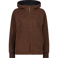 CMP JACKET FIX HOOD, 34M0766, Basic Brown, D34, Woman