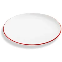 Gmundner Keramik Rubinroter Rand, Dessertteller Cup (Ø 20cm)