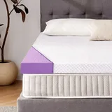 WENTA Topper Gelschaum Matratzentopper Matratzenauflage Matratzenschoner 90X200 cm, Höhe 7.5cm, Memory-Schaum, inklusive abnehmbarem und weichem B...