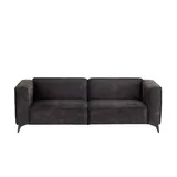 Sofa.de Big-Sofa Flachgewebe 2-Sitzer Grau