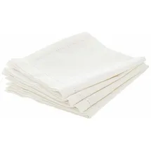 ATMOSPHERA CREATEUR D'INTERIEUR Atmosphera - 4er-Set Servietten Chambray - weiß 40 × 40 cm
