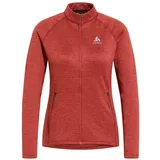 Odlo Fleecejacke Tencia Mid layer full zip (hervorragendes Feuchtigkeitsmanagement) rot Damen