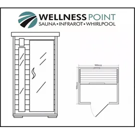purehaven Infrarotkabine 90x90x190 cm aus Pacific Coast Hemlock-Holz Bluetooth-Soundsystem Timer Lichttherapie in 4 Farben digitale Steuerung
