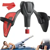 HELISAN 2025 Verbesserter Oberschenkeltrainer, 0-50KG Einstellbarer Widerstand Beckenbodentrainer für Männer und Frauen, Beckenboden Trainingsgerät für Zuhause mit Beinschlaufen & Widerstandsbändern