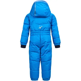 KILLTEC Skioverall Kinder Twinkly MNS ONPC B - Overall in Daunenoptik - Schneeanzug mit Kapuze - Winteranzug mit flauschigem Innenfutter, neon blau, 98/104