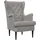 vidaXL Sessel Hellgrau Samt 1-St 70 x 70 x 70 cm Grau