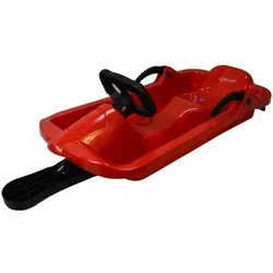 ALPENGAUDI Schlitten Rodel AlpenDrive, ROT, ONE SIZE