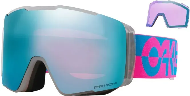 OAKLEY LINE MINER PRO L Schneebrille 2025 blue pink duality/prizm sapphire + prizm iced