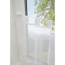 GARDINIA Klebe-Seilspannvitrage, weiß