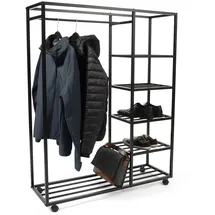 m2 Andorra2 Kleiderständer 110x140x35 schwarz