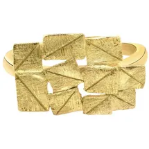 Steel_art Fingerring Damen Partis S goldfarben in goldfarben | Gr.: onesize
