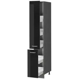 Vicco Hochschrank R-Line 30 x 57,2 x 206,8 cm Schwarz