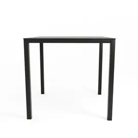 GRANDSOLEIL Brunch Gartentisch 80 x 80 x 75 cm Schwarz