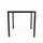 GRANDSOLEIL Brunch Gartentisch 80 x 80 x 75 cm Schwarz