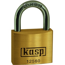 KASP K12560A3 Vorhängeschloss 60mm gleichschließend Goldgelb Schlüsselschloss