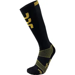 UYN UNLEASH YOUR NATURE Herren Skisocken SKI EVO, Black/Yellow, 39-41
