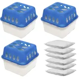 Mojawo 3 Stück Raumentfeuchter Luftentfeuchter + 6 x Granulat 400g