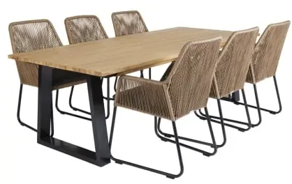 Brafab Laurion-Midway Gartenmöbel-Set 1, 7-teilig