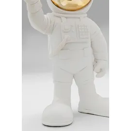Kare Design Deko Figur Welcome Astronaut, Weiß, Polyresin, Unikat, Handbemalt, 27x21x13cm (H/B/T)