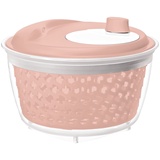 Rotho Salatschleuder, Kunststoff (PP) BPA-frei, pink, 4.5l (25.0 x 25.0 x 16.5 cm)