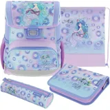 Herlitz Schulranzen Set Loop Plus Mystic Mermaid 10-teilig gefüllt
