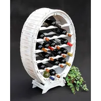 DanDiBo Ambiente Weinregal 24 Flaschen Weiß