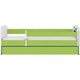raumhirsch furniture Kinderbett Panda 80 x 180 cm Holzwerkstoff grün