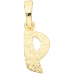 Buchstaben-Anhänger ADELIA ́S "Damen & Herren 333 Gold Buchstabenanhänger P", gold, Schmuckanhänger, Damen, Gold, für Damen & Herren