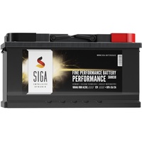SIGA Autobatterie 100Ah 12V 800A Starterbatterie statt 95Ah 92Ah 90Ah 88Ah 110Ah