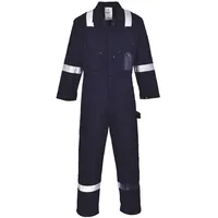 PORTWEST Iona Baumwoll Overall, Größe: 5XL, Farbe: Marine, C814NAR5XL