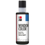 Marabu 0406 04 173 80ml Fensterfarbe Fun&Fancy schwarz