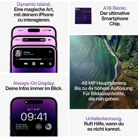 Apple iPhone 14 Pro Max 128 GB Dunkellila